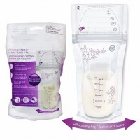 leak proof BPA free double zipper sterile breast milk storage bag