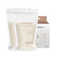 Double zipper Disposable Breast milk storage bags  in refrigerator