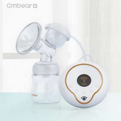 Portable 9 gears adjustment single electric breast pump BPA Free breast feeding products