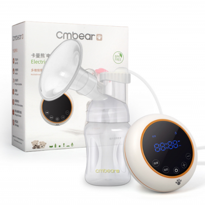 Cmbear no pain dual frequency  electric breast pump stimulate massage vacuum breast pump